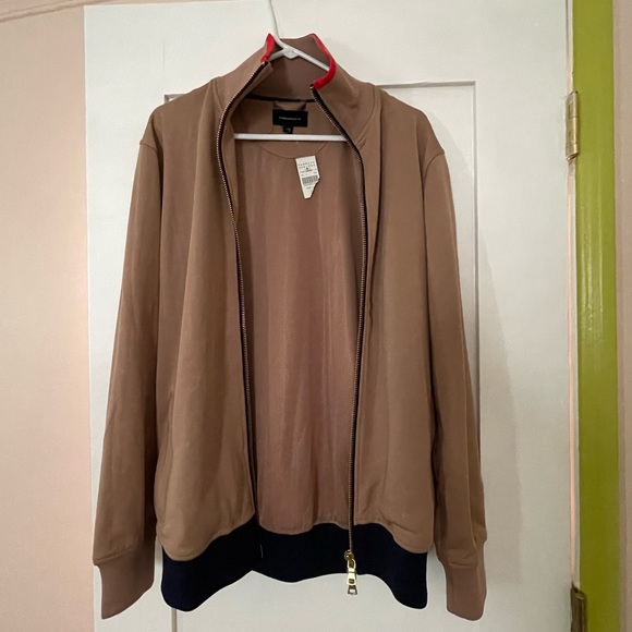 FiveSeventyFive Track Jacket in Tan - Picture 2 of 9